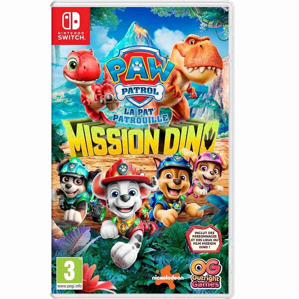 Jeu SWITCH PAW Patrol la Pat Patrouille Mission Dino