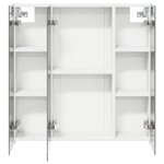 vidaXL Armoire Miroir de Salle de Bain Blanc 70 x 14 5 x 70 cm