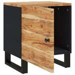 vidaXL Table de chevet 40x33x46 cm Bois d'acacia massif
