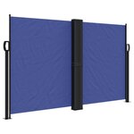 vidaXL Auvent latéral rétractable bleu 140x600 cm