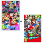 Pack 2 jeux Switch : Mario Kart 8 Deluxe + Super Mario Odyssey
