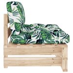 vidaXL Canapé central palette de jardin bois de pin imprégné