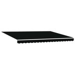 vidaXL Auvent rétractable électrique Noir et Blanc 4 × 3 m
