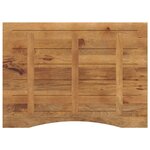 vidaXL Dessus de bureau avec courbe 110x80x2 5 cm manguier massif brut