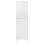 vidaXL Garde-robe Blanc 90x50x180 cm Acier