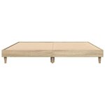 vidaXL Cadre de lit sans matelas chêne sonoma 135x190 cm