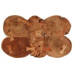 vidaXL Table de bar en rondins 90x54x105 cm bois d'acacia solide