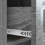 vidaXL Cabinet de chevet avec tiroir Sonoma gris 43 x 41 x 63 5 cm
