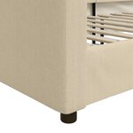 vidaXL Lit de repos crème 80x200 cm tissu