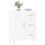 vidaXL Buffet blanc 69 5x34x90 cm bois d'ingénierie