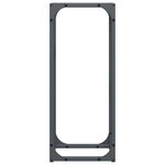 vidaXL Portant de bois chauffage anthracite 25x25x60 cm