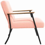 vidaXL fauteuil Rose 59 x 75 x 78 cm