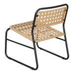 Ensemble de bistrot avec table basse et 2 chaises beige noir 03_0009406