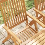 vidaXL Chaises pliables de jardin lot de 4 Bois d'acacia solide