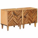 vidaXL Table de chevet 2 Pièces Marron 40 x 33 5 x 46 cm