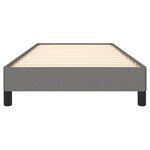 vidaXL Cadre de lit sans matelas gris foncé 90x200 cm tissu