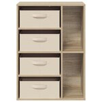 vidaXL Buffet Chêne Sonoma 60 x 33 5 x 84 cm