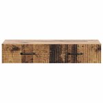 vidaXL Table d'appoint murale 87 5 x 34 5 x 17 cm Bois d'ingénierie