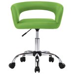 Vidaxl chaises de salle à manger 2 pièces vert similicuir