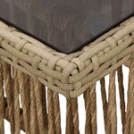 vidaXL Table de jardin relevable Beige 100 x 55 x 37 cm