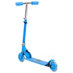 vidaXL Scooter 2 roues d'enfants et guidon réglable en aluminium Bleu