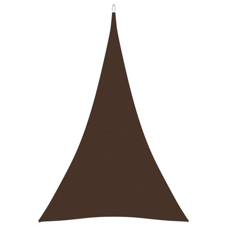 vidaXL Voile de parasol tissu oxford triangulaire 3x4x4 m marron