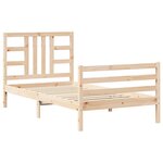 vidaXL Cadre de lit sans matelas 100x200 cm bois massif de pin
