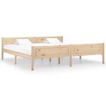 vidaXL Cadre de lit Bois de pin massif 200x200 cm