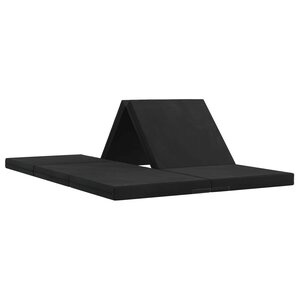 vidaXL Canapé-lit pliable 140 x 67 x 45 cm Noir