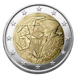 Be : 2 euro commemorative 2022 : france (35 ans du programme erasmus)