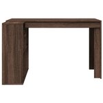 vidaXL Bureau chêne marron 123 5x73 5x75 cm bois d'ingénierie