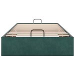vidaXL Cadre de lit ottoman sans matelas vert foncé 90x200 cm velours