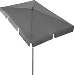 Tectake Parasol VANESSA 200 x 125 cm - gris