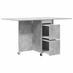 vidaXL Table à dîner 2 Pièces 140 x 80 x 77 cm Bois d'ingénierie