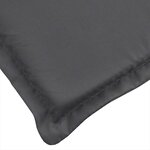 vidaXL Coussin de chaise longue anthracite mélangé (75+105) x 50 x 4 cm