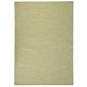 vidaXL Tapis à tissage plat d'extérieur 140x200 cm Vert