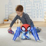 Marvel spidey and his amazing friends - quartier général de spidey avec sons et lumieres - spidey et véhicule - des 3 ans