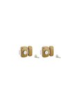 SP - Lot de 2 verrous à bouton  cylindre Ø23 x 45 mm  s'entrouvrant  3 clés/verr.