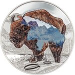 BISON Into The Wild 2 Once Argent Coin 1000 Togrog Mongolia 2023