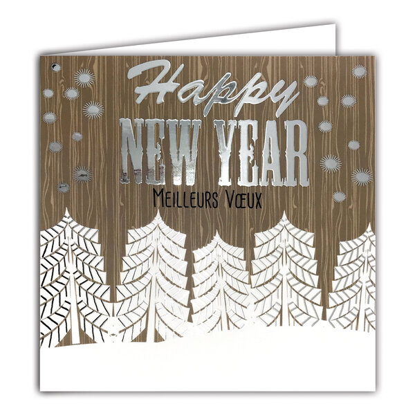 Carte Joyeux Noël avec Enveloppe Blanche 15x15cm