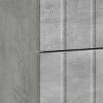 vidaXL Cabinet de chevet Gris béton 43 x 41 x 68 cm Bois d'ingénierie