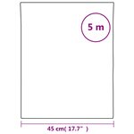 vidaXL Film solaire à effet réfléchissant statique argenté 45x500 cm