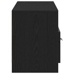 vidaXL Meuble TV avec tiroir Noir 150 x 33.5 x 45 cm Bois d'ingénierie