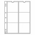 Paquet de 5 feuilles leuchtturm numis pour monnaies d'un diamètre jusqu'à 55 00 mm (330456)