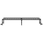 vidaXL Cadre de lit sans matelas pliable noir 90x190 cm acier