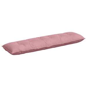 vidaXL Coussin de Dos Rose 180 x 50 cm Tissu en velours côtelé