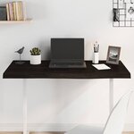 vidaXL Dessus de bureau marron foncé 100x60x2 cm bois chêne traité