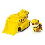 Spin Master 6069057 - La Pat Patrouille Véhicule de chantier avec la figurine de Rubble