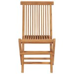 vidaXL Chaises pliables de jardin lot de 2 Bois de teck solide