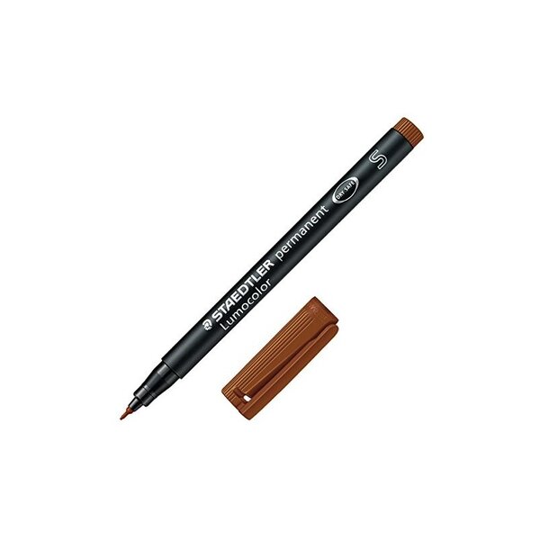 STAEDTLER Marqueur permanent 313S Lumocolor  marron